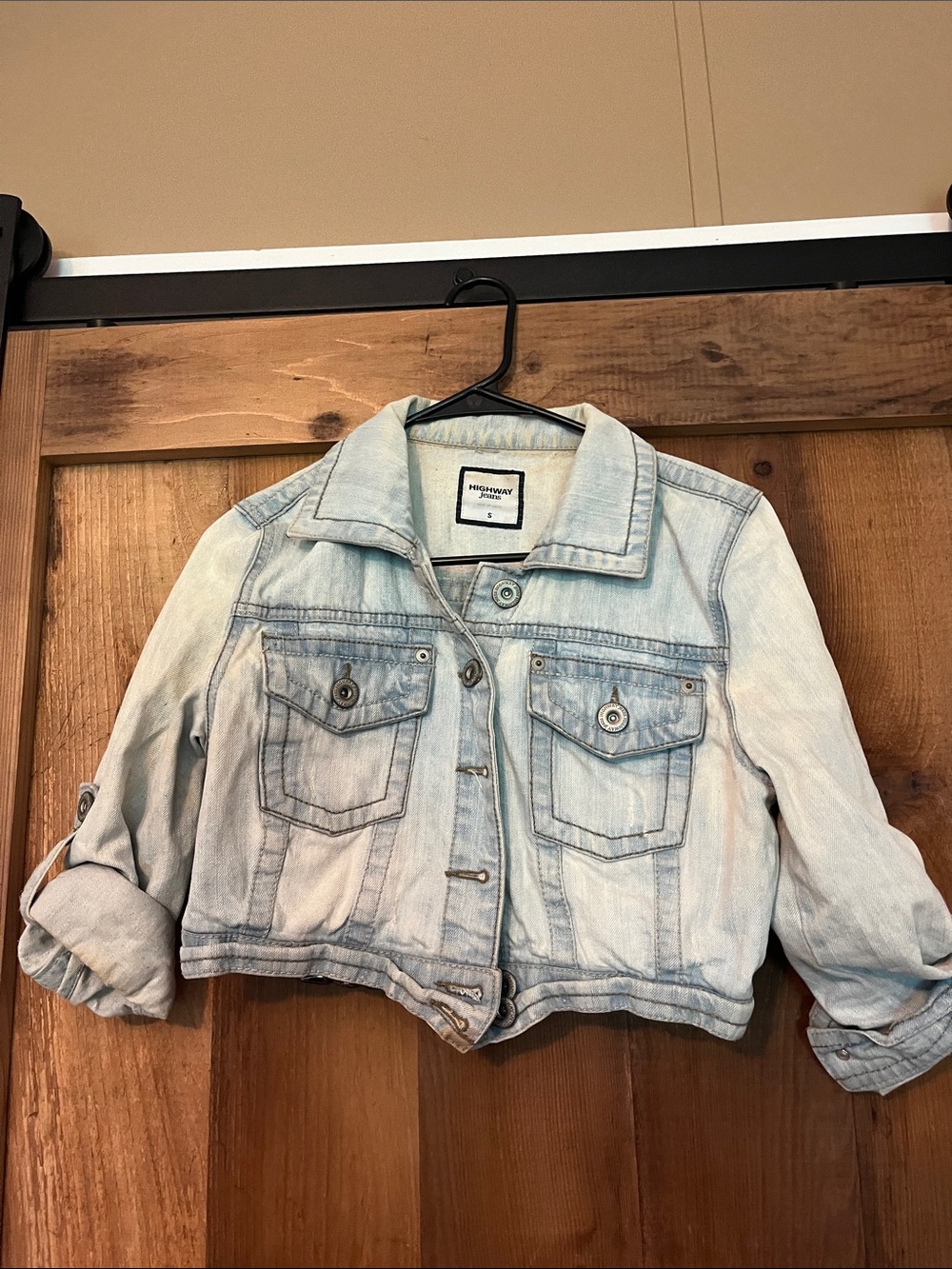 Highway Jeans Light Blue Denim Crop Jacket - Kids